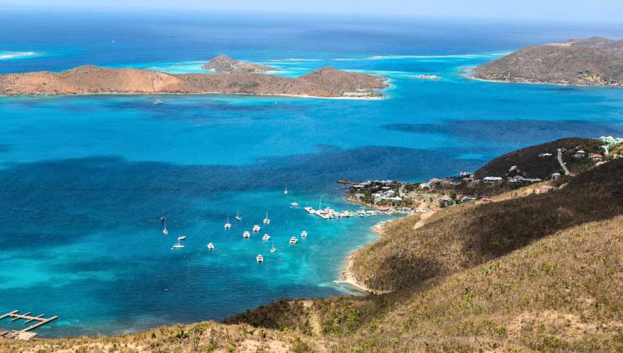 View from Hog Heaven Virgin Gorda BVI