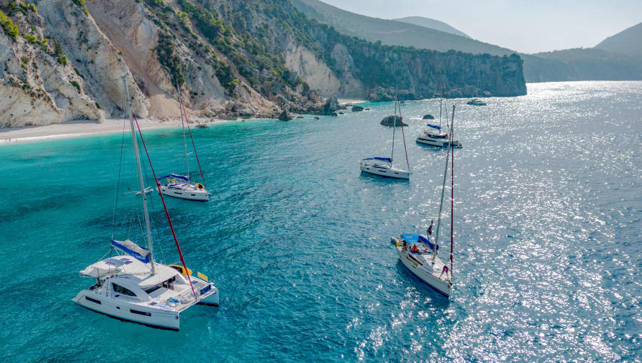 Sunsail Yachten in Lefkas