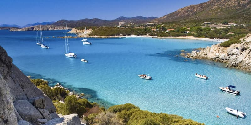 Sardinia coastline