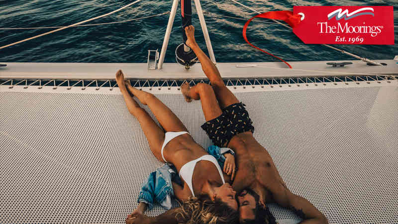 couple sunbathing
