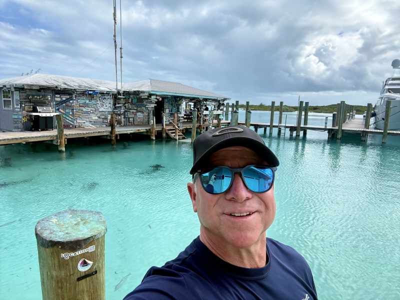 Captain Glenn Shephard in the Exumas