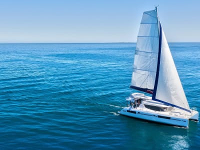 People Sailing Moorings 4500L Catamaran