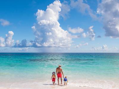 Father And Sons In Bahamas