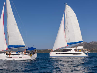 École de voile à Lefkas, Grèce