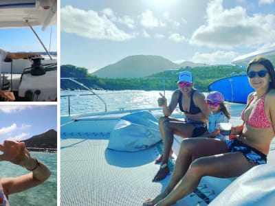 Charline Picon en croisière à Saint-Martin avec Sunsail