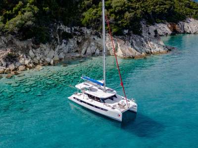 Catamaran in Greece
