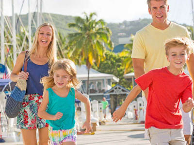 Family on Caribbean Sailing Vacation