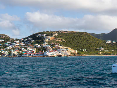 Moorings 5000 under sail in St. Martin