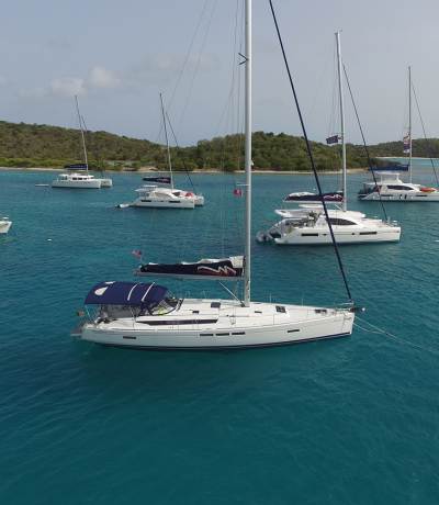 Charter boats on Moorings