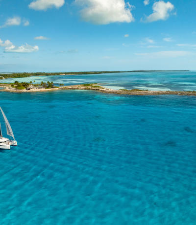 Leopard 46 Sailing in Bimini, Bahamas