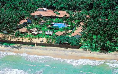 Aerial view of Siddhalepa Ayurveda Health Resort, Ayurveda Beach Resorts, Sri Lanka, Asia