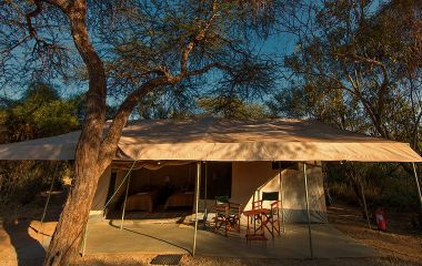 Gu00e4stezelt im Amboseli Porini Adventure Camp in Amboseli, Kenia