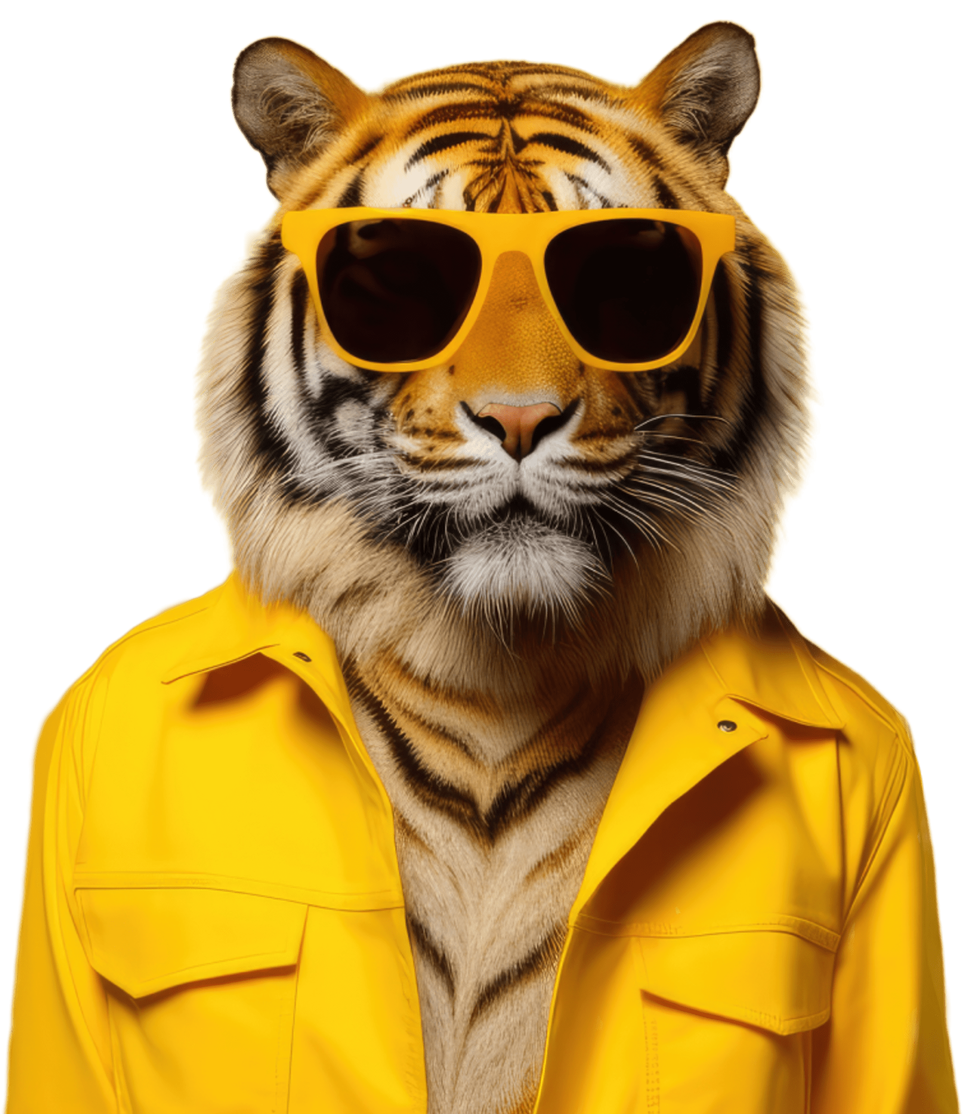 Tiger mit Sonnenbrille