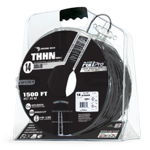 Southwire - Topaz 14-THHN Solid Black 500ft Spool 66832