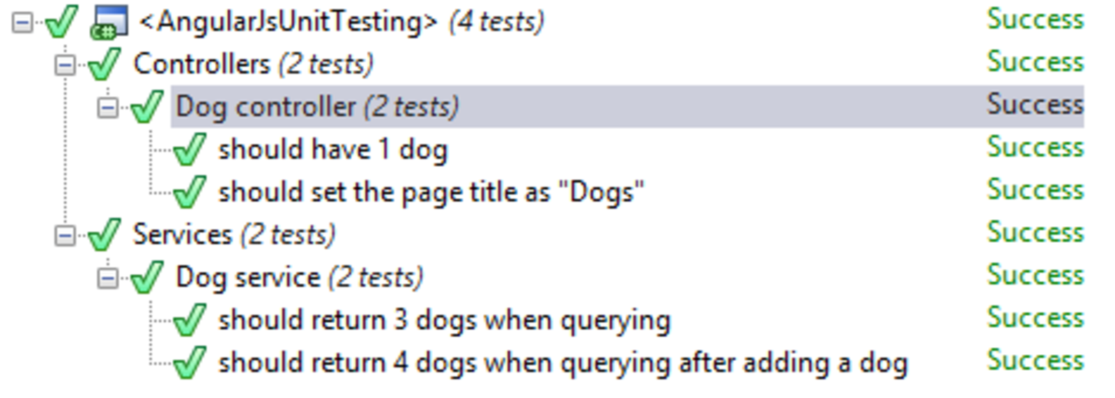 Unit testing AngularJS with Visual Studio, ReSharper and TeamCity