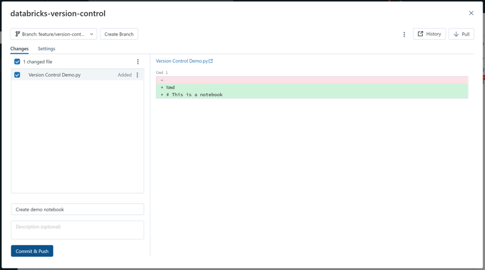 Version Control in Databricks