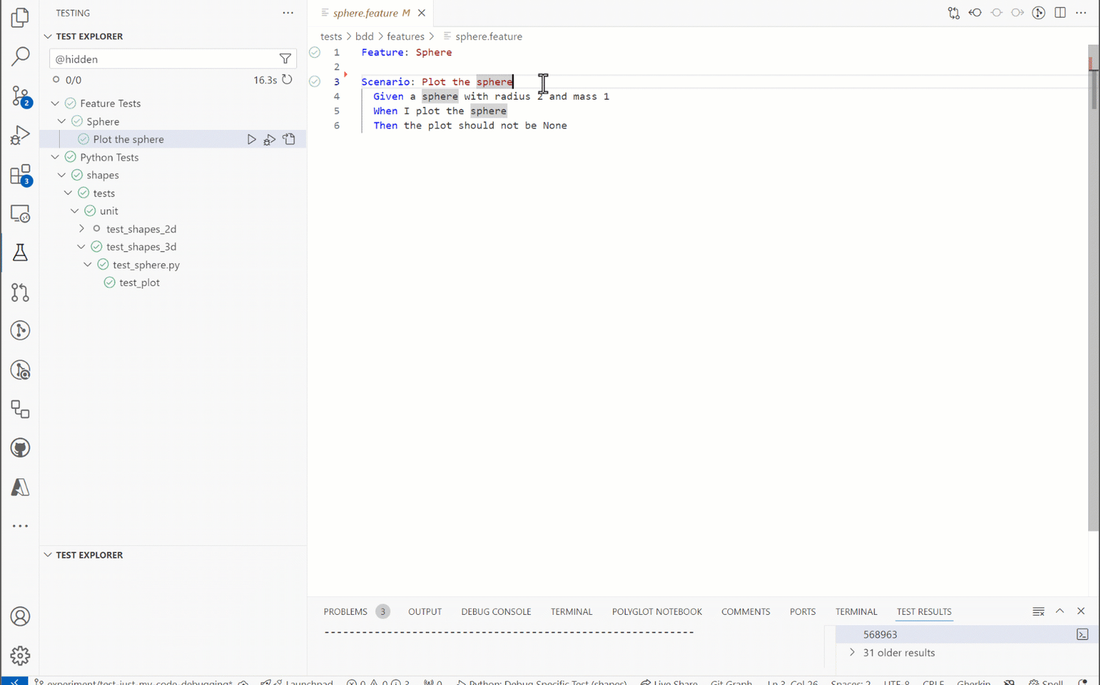 Step into external code when debugging Python Behave tests in VS Code