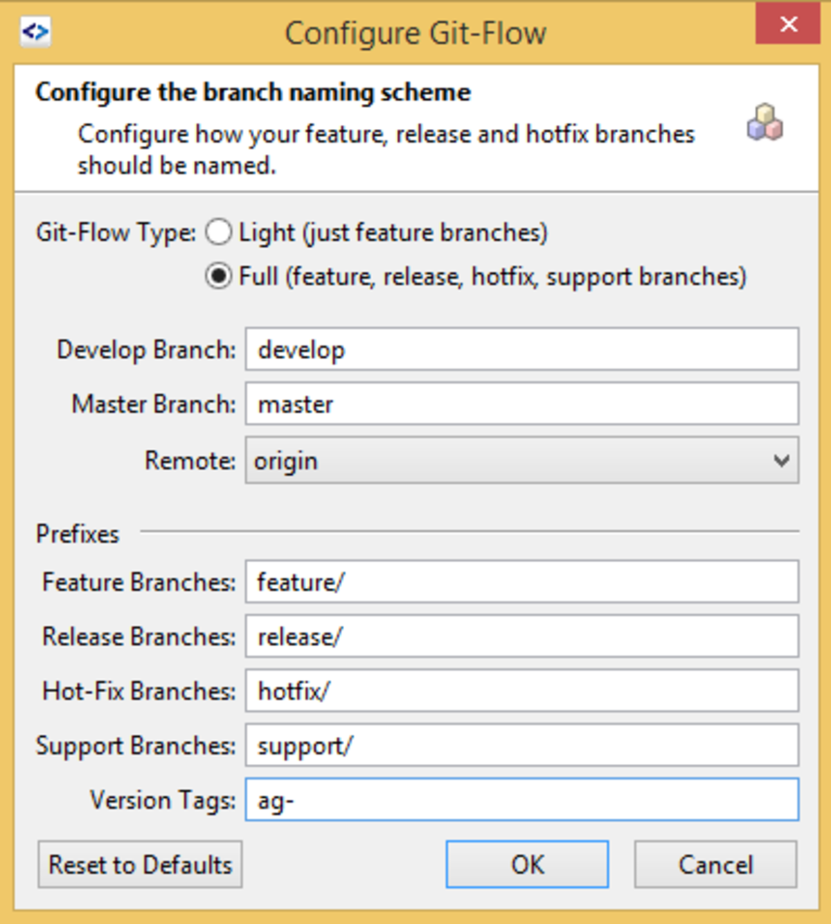Using SmartGit to follow the GitFlow branching and workflow model
