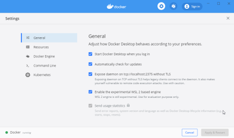 Setting up Windows Subsystem for Linux (WSL) 2 for Windows 10 & Docker