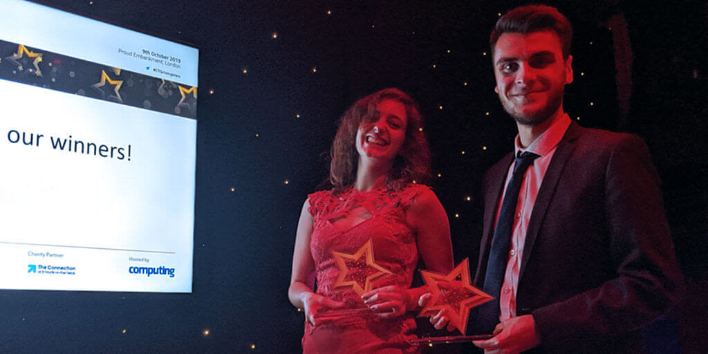 Double win for Apprentices at Computing Rising Star Awards 2019.