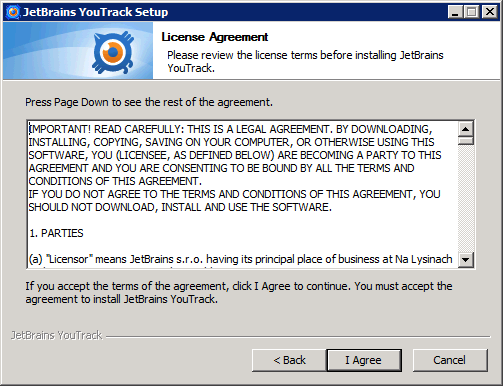 01-02-install-youtrack-license-agreement