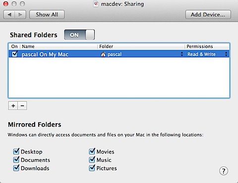 where are shared folders vmware on mac guest