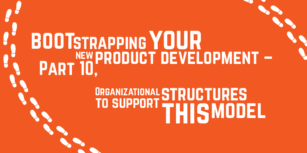 Step-by-step guide to bootstrapping your new product development – Part 10, Organizational Structures