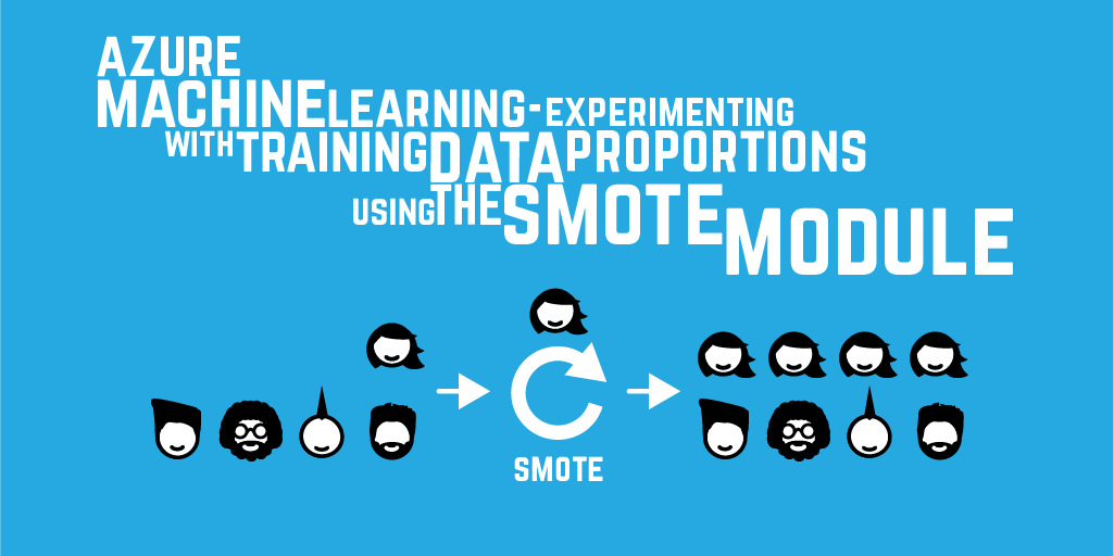 Azure Machine Learning–experimenting with training data proportions using the SMOTE module