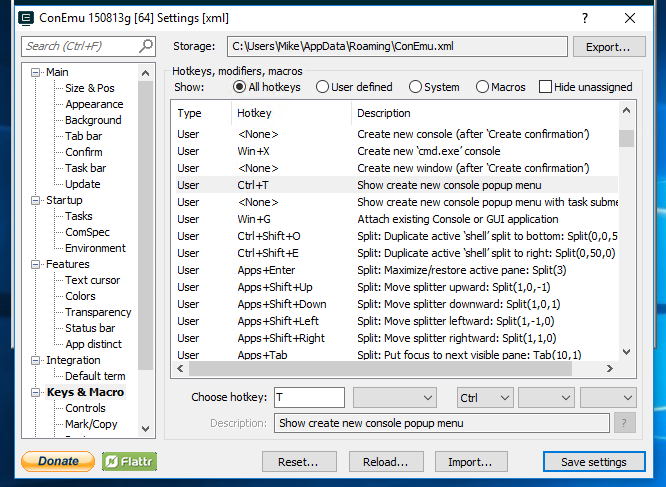 ConEmu  Configuring Cmd Prompt