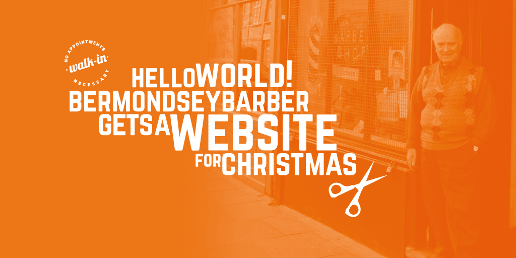 Bermondsey barber gets a website for Christmas after featuring in Time Out London