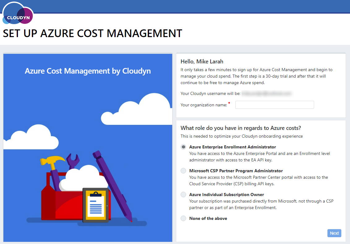 Cloudyn setup