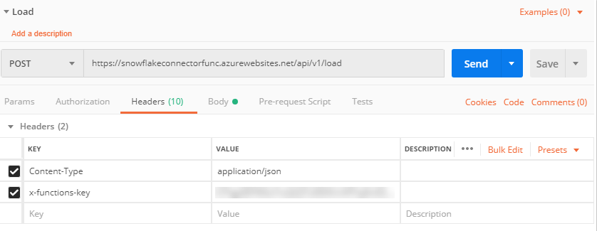 Azure Function Authentication Header