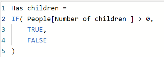 Showing calculation for calculated column.