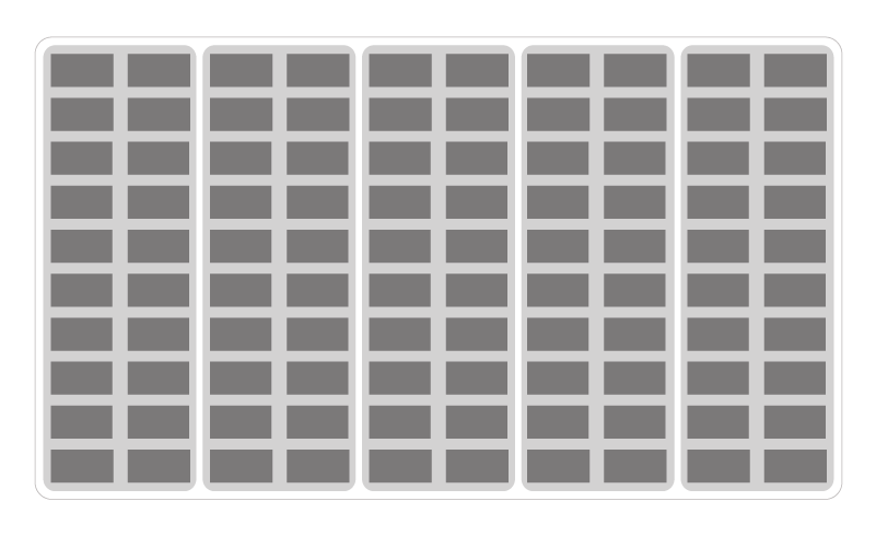 Graphic illustrating a grid and column layout