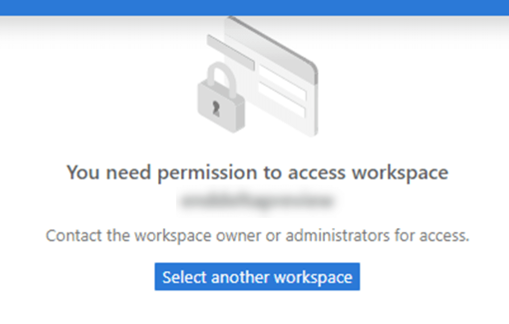 'You need permission to access this workspace' error in Synapse Studio.