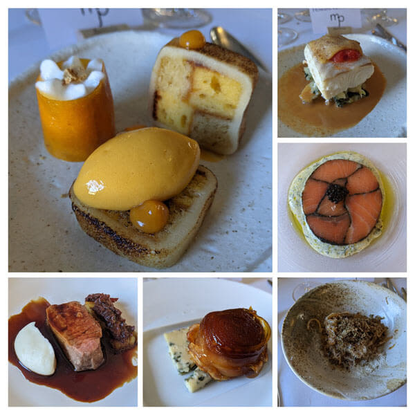 The 6 course meal we enjoyed at MJP @ The Shepherds in Fen Ditton, Cambridge