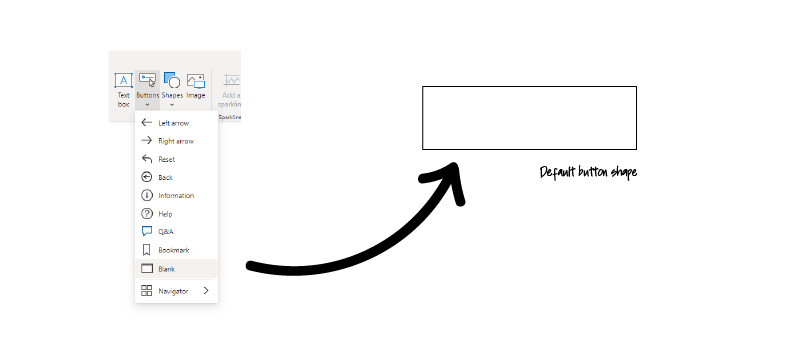 Image of format panel and basic button shape