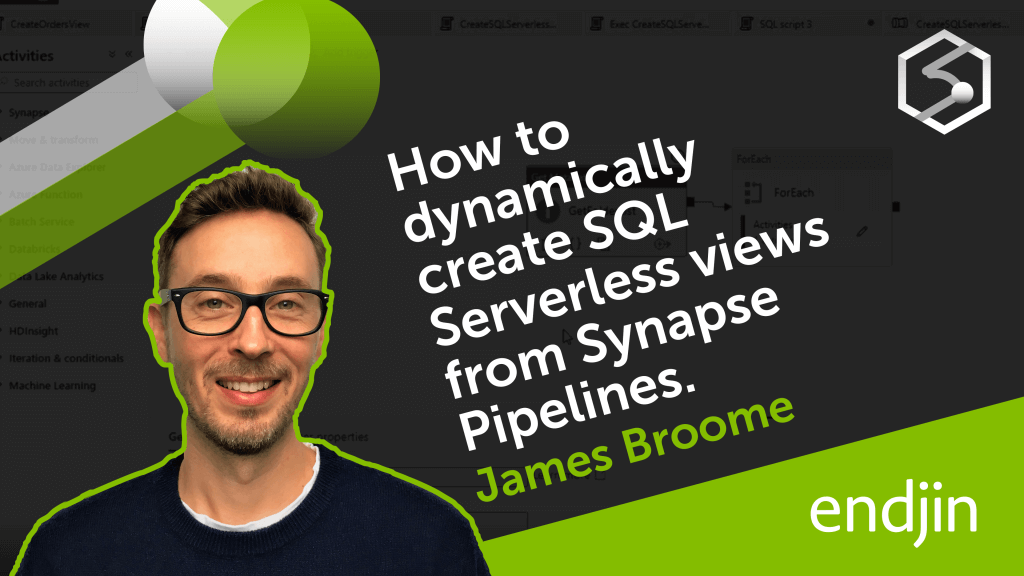 How to dynamically create SQL Serverless views from Azure Synapse Pipelines