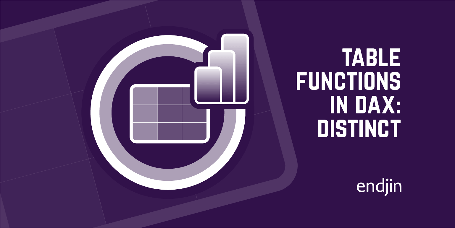 Table Functions in DAX: DISTINCT