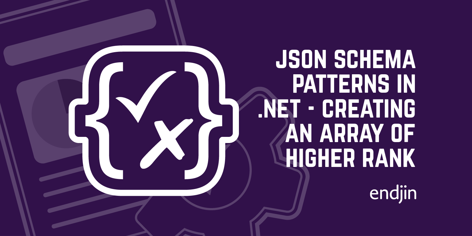 Json Schema Patterns in .NET - Creating an array of higher rank