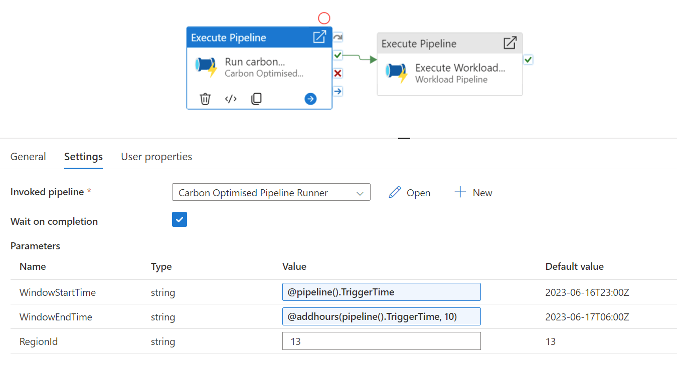 Trigger Workload Pipeline