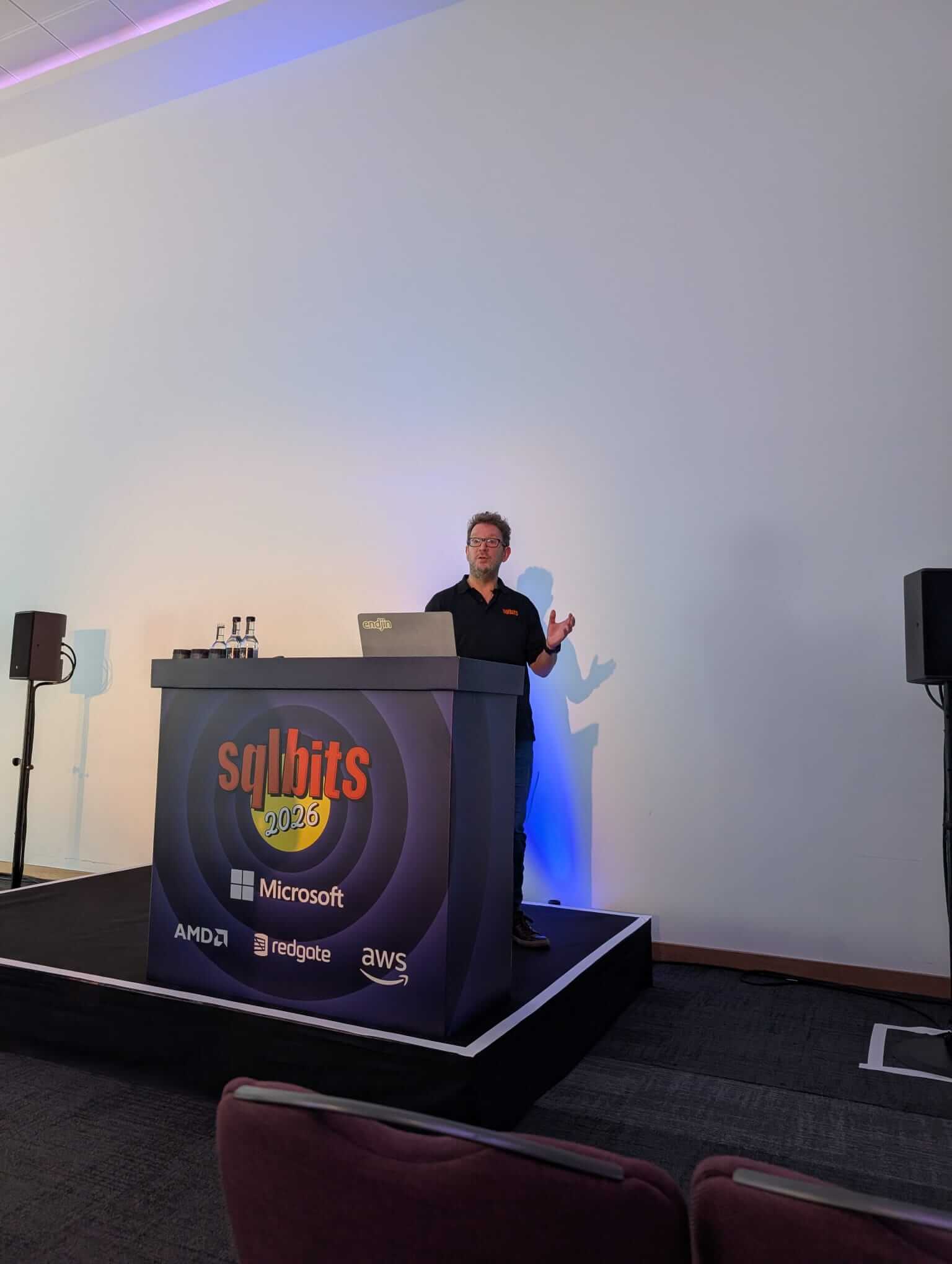 Barry Smart presenting at SQLBits