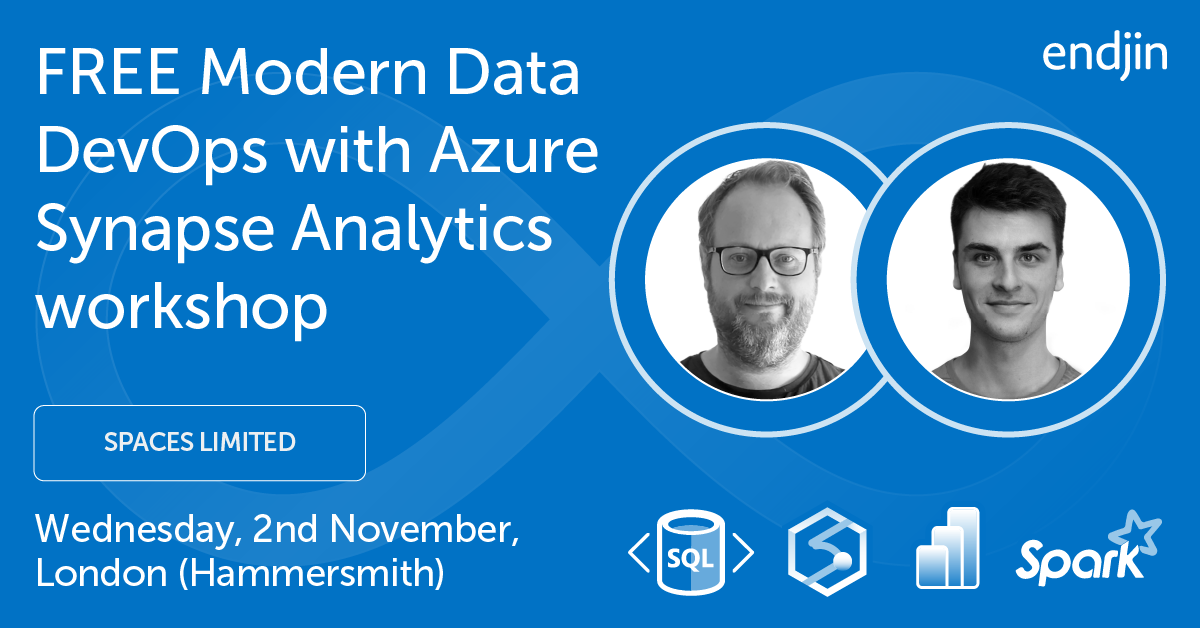 FREE Modern Data DevOps with Azure Synapse Analytics Workshop, London Nov 2nd