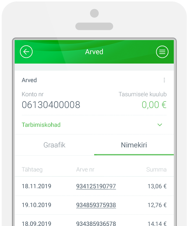 Arvete ja lepingute info