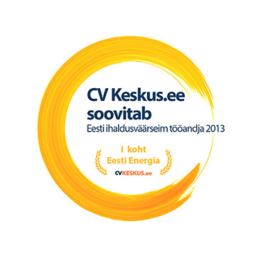 1. koht - Eesti ihaldusväärseim tööandja 2013