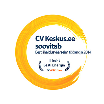 2. koht - Eesti ihaldusväärseim tööandja 2014