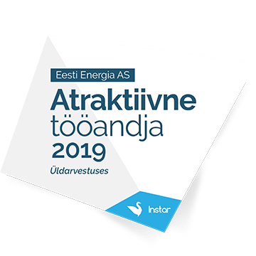 8. koht - Atraktiivne tööandja 2019. aasta Eesti kõrgkoolide tudengite üldarvestuses