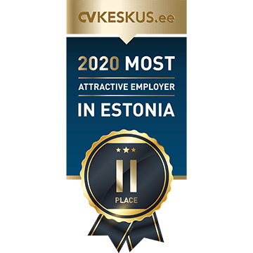 2. koht - Eesti ihaldusväärseim tööandja 2020