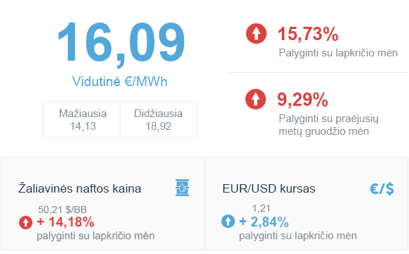 Energijos rinkos apžvalga | 2020 gruodžio mėn