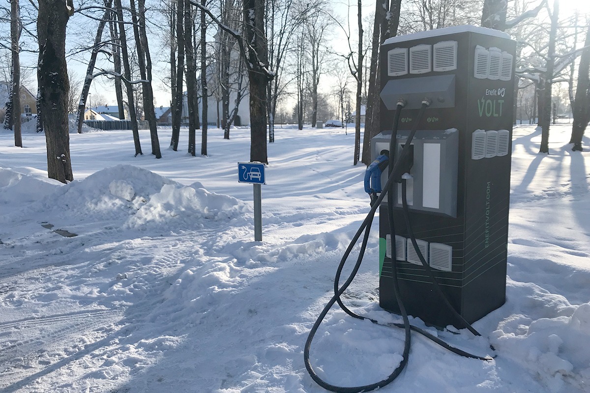 Enefit Volt opened Viljandi’s fourth fast charger for electric cars